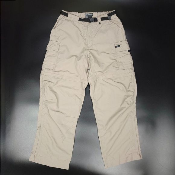 REI Pants - REI Tan Khaki Convertible Outdoor Hiking Trekking Belted Pants Women's 6